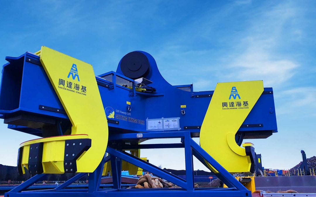Our customized 2.000 Ts Jacket Lifting Tool operational in Taiwan