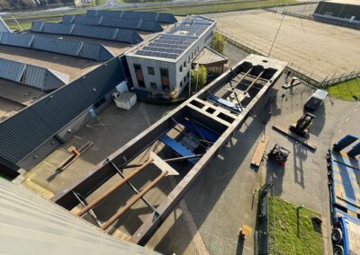 Over the Easter Weekend: First grillage successfully relocated